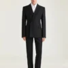 Single-Breasted Form Fit Jacket in Wool