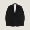 Single-Breasted Form Fit Jacket in Wool