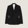 Single-Breasted Form Fit Jacket in Wool