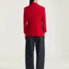 Single-Breasted Jacket in Crepe Cady