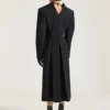 Slashed Coat in Wool