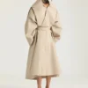Slashed Long Trench in Cotton