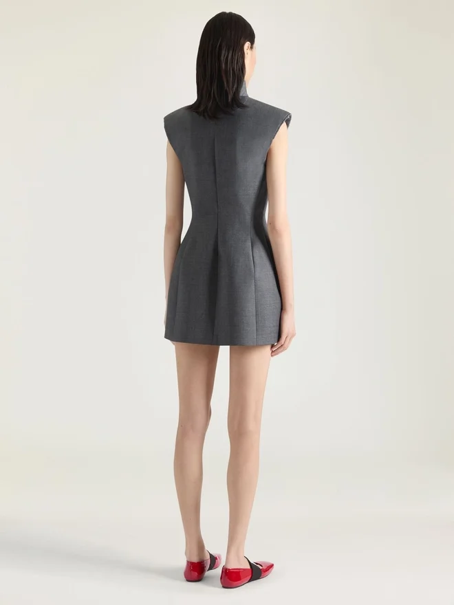 Sleeveless Tailored Dress in Wool Sleeveless Tailored Dress in Wool