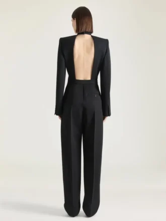 Sliced Back All-In-One in Wool