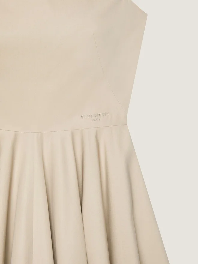 Sliced Long Dress in Poplin Sliced Long Dress in Poplin