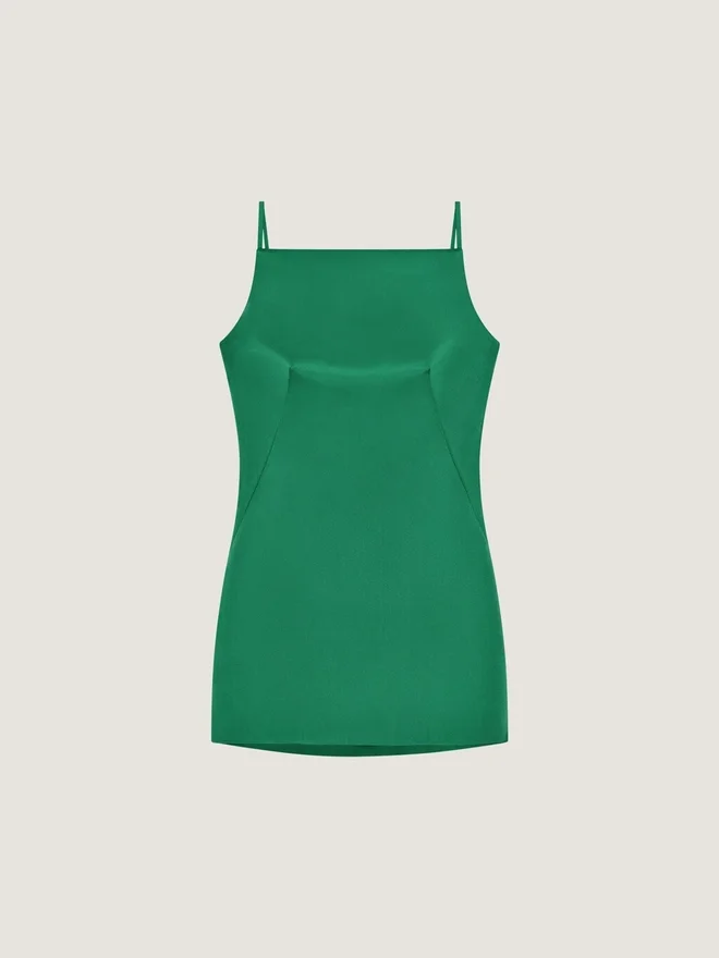 Sliced Mini Dress in Satin Sliced Mini Dress in Satin
