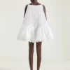 Sliced Mini Ruffled Dress in Lace
