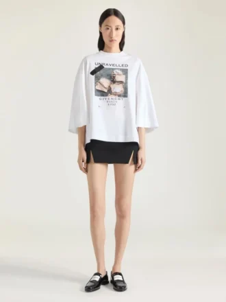 Sliced Mini Skirt in Wool