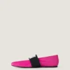 Sliced Square Ballerinas in Patent Leather