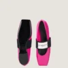 Sliced Square Ballerinas in Patent Leather