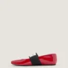 Sliced Square Ballerinas in Patent Leather