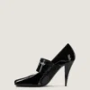 Sliced Square Givenchy Tape Pumps in Patent Leather
