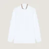 Slim Fit Shirt in Poplin with Embroidered Pearls