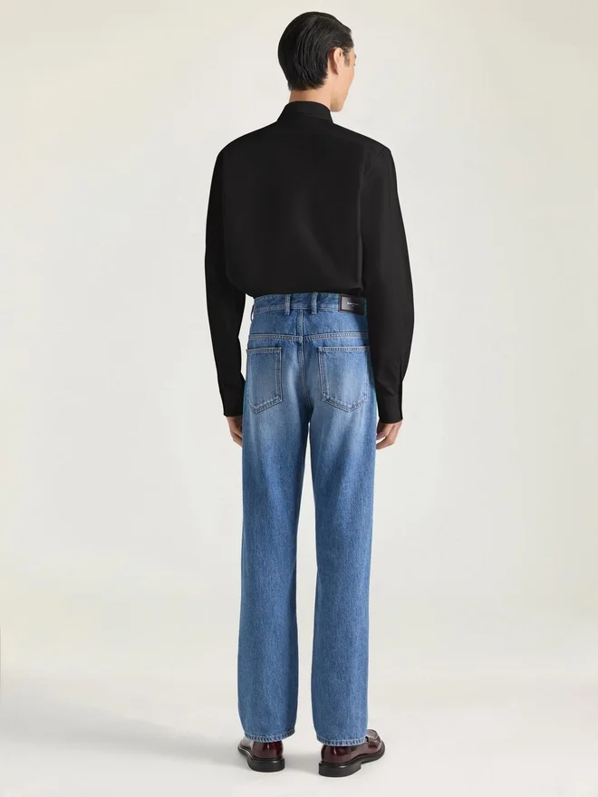 Slim Fit Shirt in Poplin with Givenchy Embroidery Slim Fit Shirt in Poplin with Givenchy Embroidery