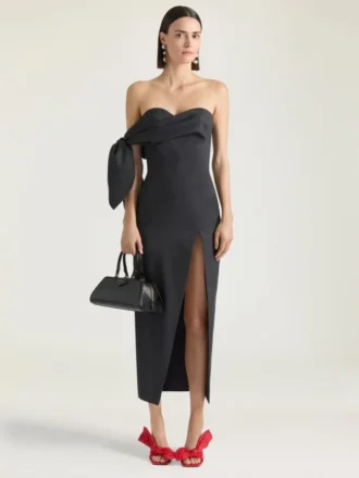 Boudoir Heeled Mules in Nappa Leather with Bow