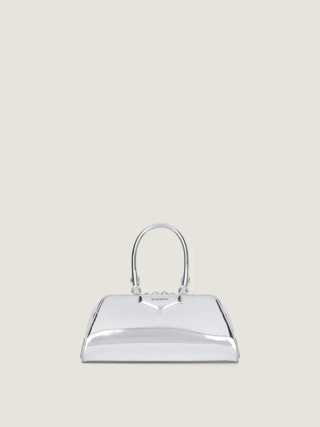 Small Antigona East-West Bag in Laminated Leather Small Antigona East-West Bag in Laminated Leather