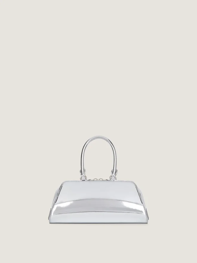 Small Antigona East-West Bag in Laminated Leather Small Antigona East-West Bag in Laminated Leather