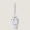 Small Facet Tote Bag in Grained Leather