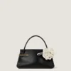Small Rose Petals Charm in Nappa Leather