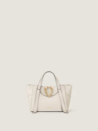 Small the Snatch Bag in Grained Leather