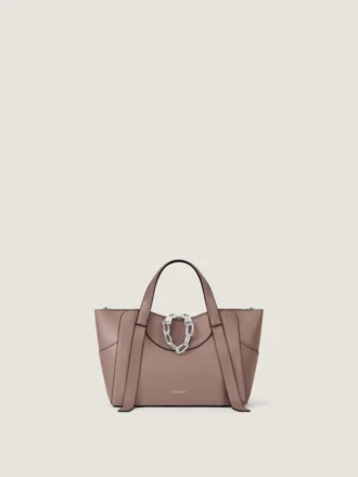 Small the Snatch Bag in Grained Leather