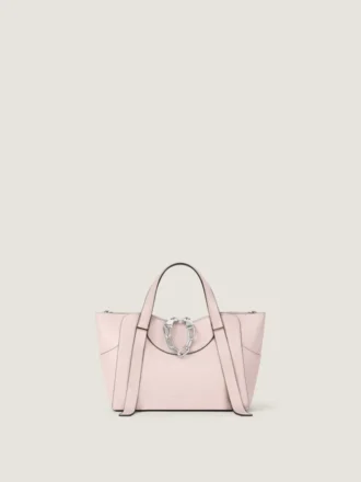 Small the Snatch Bag in Grained Leather
