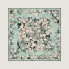 Square in Silk with Roses Print