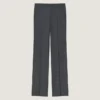 Straight Leg Tailored Trousers in Flannel