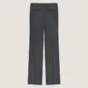 Straight Leg Tailored Trousers in Flannel