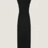 Structured Evening Dress in Wool