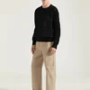 Sweater in Cotton Knit with Givenchy Paris Embroidery