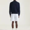 Sweater in Cotton Knit with Givenchy Paris Embroidery