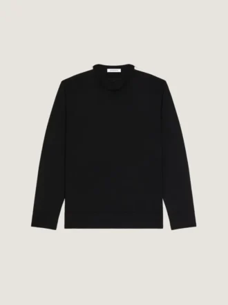 Sweater in Wool with Gros Grain Details