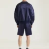 Sweatshirt in Satin with Givenchy Paris Embroidery