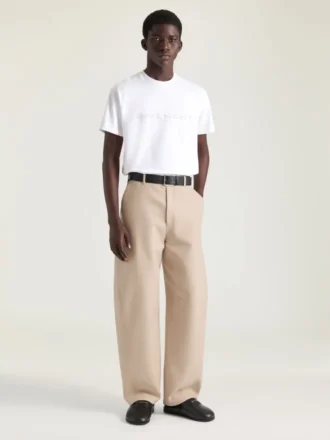 T-Shirt in Cotton and Silk with Givenchy Paris Jacquard