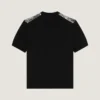 T-Shirt in Cotton Knit with Flowers Print