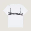 T-Shirt in Cotton with Cutaway Bra Print