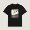 T-Shirt in Cotton with Surrealism Print