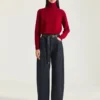 Turtleneck Sweater in Wool and Cashmere