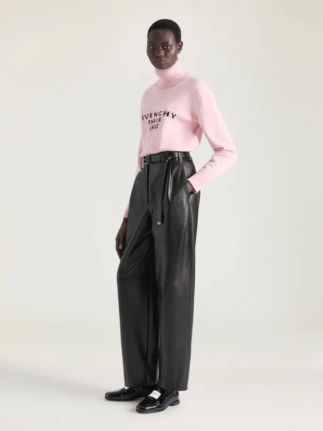 Turtleneck Sweater in Wool Cashmere with Givenchy Signature Turtleneck Sweater in Wool Cashmere with Givenchy Signature