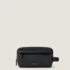 U Backpack Toilet Pouch in Grained Leather