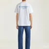 T-Shirt in Cotton with Givenchy Stamp Print