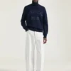 White Couture Seam Jeans