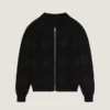 Zipped Cardigan in Cotton Embroidered Givenchy Paris