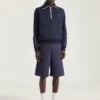 Zipped Sweatshirt in Wool with Givenchy Paris Patch