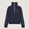 Zipped Sweatshirt in Wool with Givenchy Paris Patch